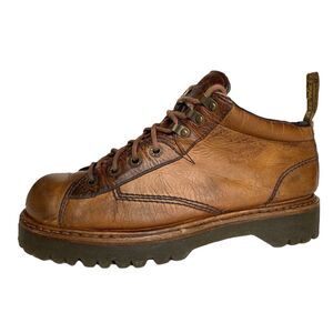 VTG Dr Martens Platform Derby Grunge Chunky Leather Preppy Boots Shoes No Sz Tag